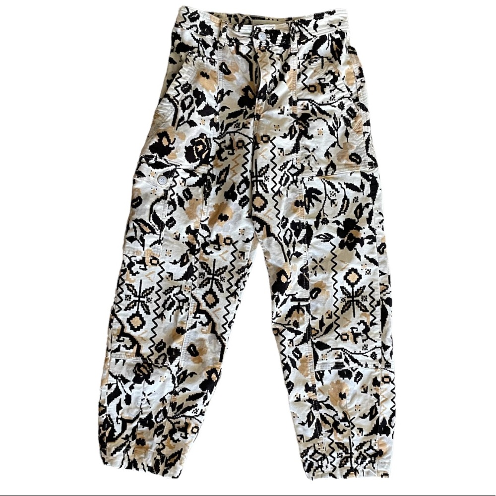 ANTHROPOLOGIE VELVET CARGO PANT